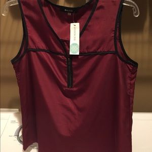 Crimson and black Blouse